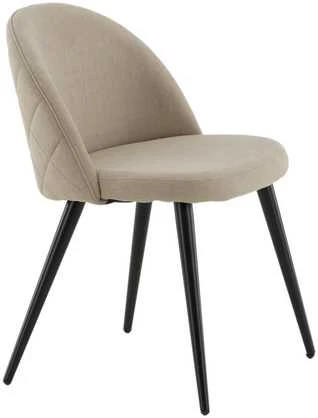 Venture Design Kėdė, aksominė siūlė, 57x76.5x50 cm, kreminė spalva