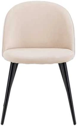 Venture Design Kėdė, aksominė siūlė, 57x76.5x50 cm, kreminė spalva