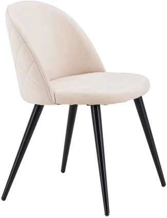 Venture Design Kėdė, aksominė siūlė, 57x76.5x50 cm, kreminė spalva