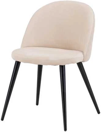 Venture Design Kėdė, aksominė siūlė, 57x76.5x50 cm, kreminė spalva