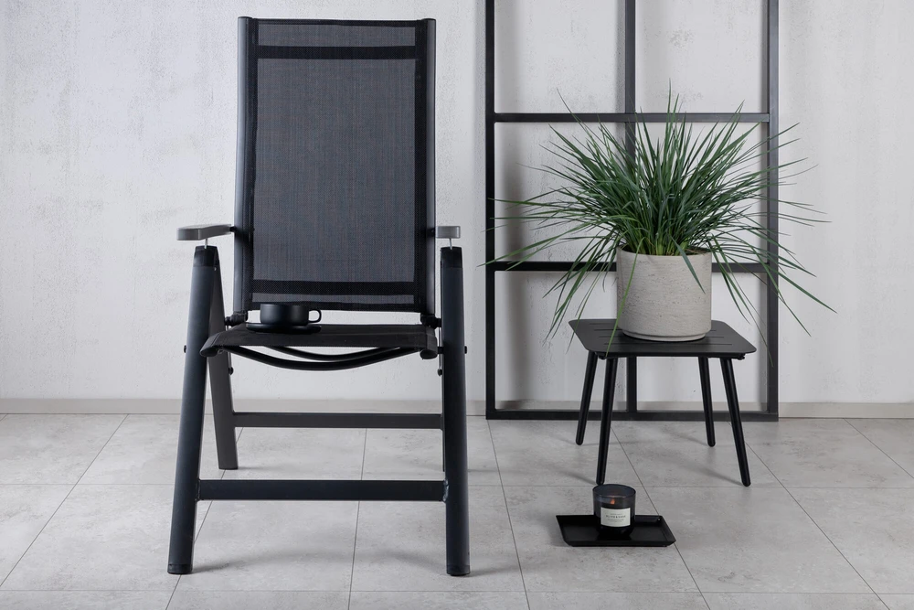 Venture Design Kėdė, Albany Light 5-pozicijų, 2 vnt., 67x59x109.5 cm, Juoda
