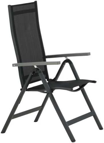 Venture Design Kėdė, Albany Light 5-pozicijų, 2 vnt., 67x59x109.5 cm, Juoda
