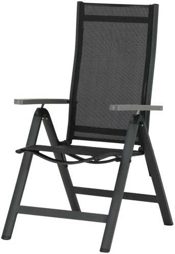 Venture Design Kėdė, Albany Light 5-pozicijų, 2 vnt., 67x59x109.5 cm, Juoda