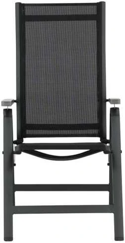 Venture Design Kėdė, Albany Light 5-pozicijų, 2 vnt., 67x59x109.5 cm, Juoda
