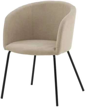 Fotelis Venture Design Berit, smėlio spalvos