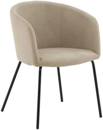 Fotelis Venture Design Berit, smėlio spalvos