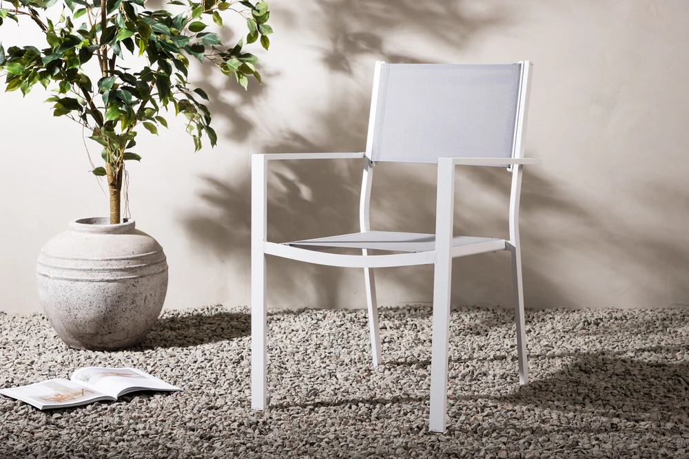 Venture Design Kėdė, "Copacabana" steka 2 vnt., 61x56.5x88 cm, Pilka
