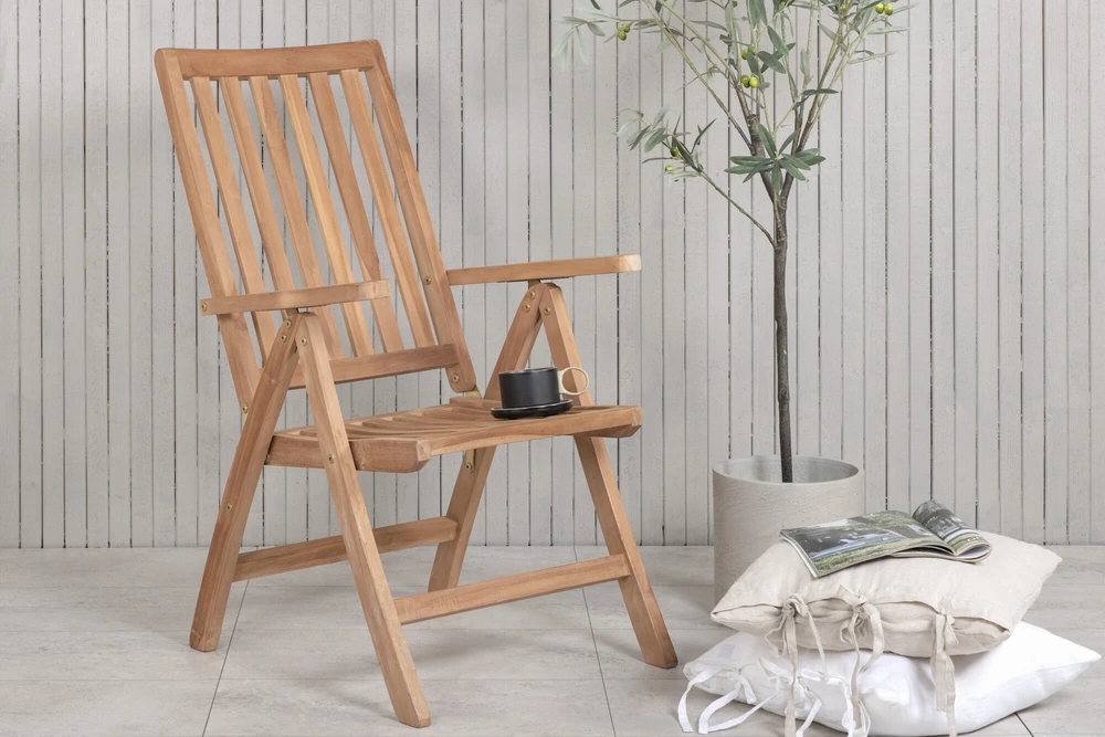 Venture Design Kėdė, Kenya 5 padėčių sulankstoma, 73x62x105 cm, Natūrali