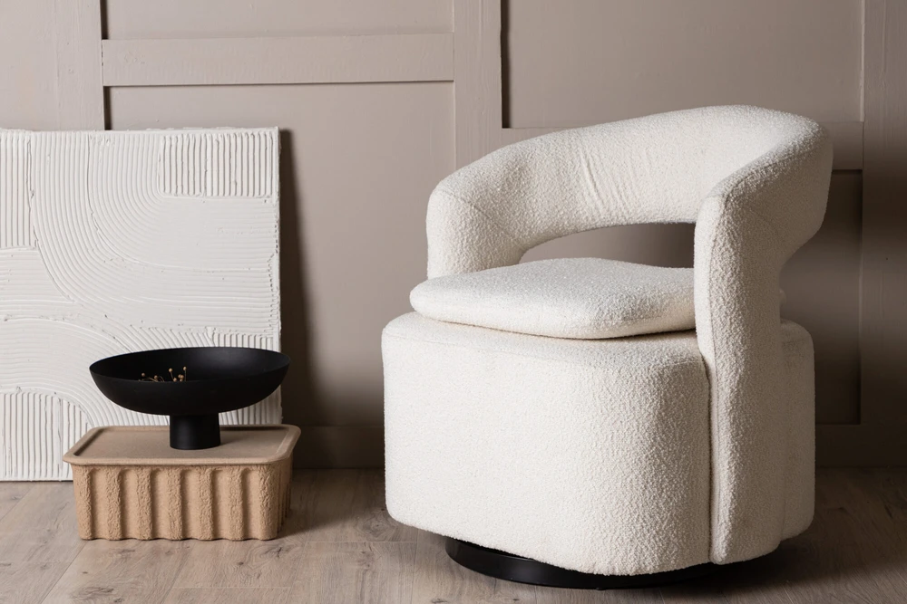 Venture Design Kėdė, Laurel viengulė sofa, 72x75x69 cm, Balta