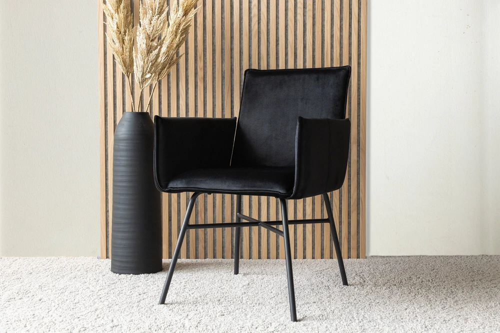 Venture Design Kėdė, Petra, 60x87x57 cm, Juoda