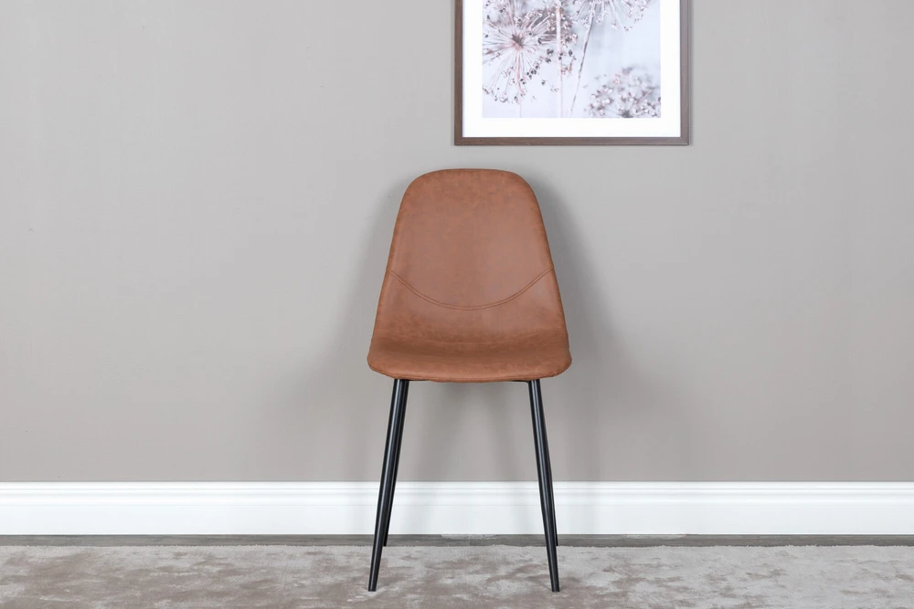 Venture Design Venture Home Valgomojo kėdės Polar, 2vnt., rudos/juodos