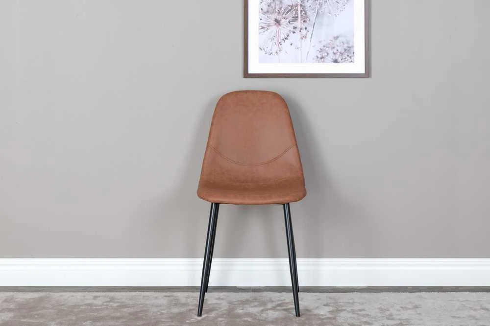 Venture Design Venture Home Valgomojo kėdės Polar, 2vnt., rudos/juodos