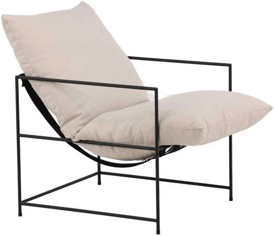 Fotelis Venture Design Kėdė, Sedalia viengulė sofa, 90x97.5x68.5 cm, Balta