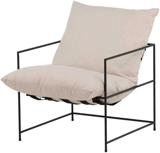 Fotelis Venture Design Kėdė, Sedalia viengulė sofa, 90x97.5x68.5 cm, Balta