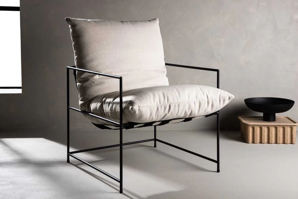 Fotelis Venture Design Kėdė, Sedalia viengulė sofa, 90x97.5x68.5 cm, Balta