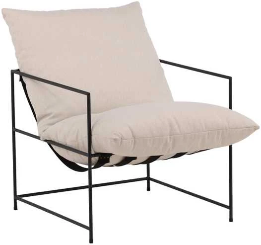 Fotelis Venture Design Kėdė, Sedalia viengulė sofa, 90x97.5x68.5 cm, Balta