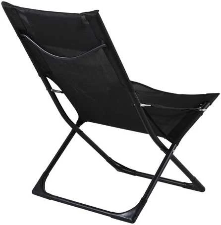 Venture Design Kėdė, Sevilijos sulankstoma atsipalaidavimo, 84x89x63 cm, Juoda