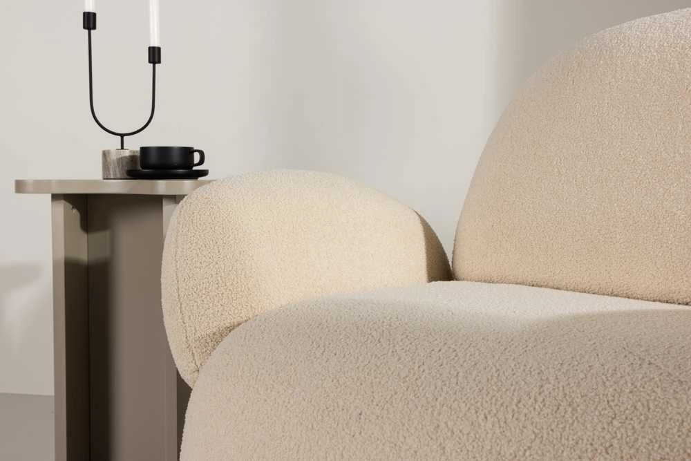 Fotelis Venture Design Kėdė, Sevilla viengulė sofa, 84x87x105 cm, kreminė spalva