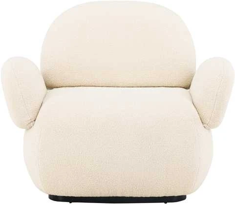 Fotelis Venture Design Kėdė, Sevilla viengulė sofa, 84x87x105 cm, kreminė spalva