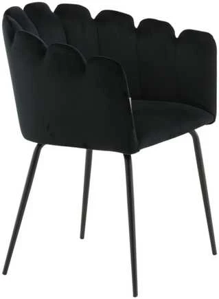 Venture Design Kėdė su rankenėlėmis, Limhamn, 54x61x76.56 cm, juoda