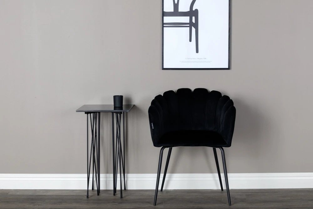 Venture Design Kėdė su rankenėlėmis, Limhamn, 54x61x76.56 cm, juoda