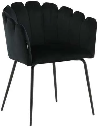 Venture Design Kėdė su rankenėlėmis, Limhamn, 54x61x76.56 cm, juoda