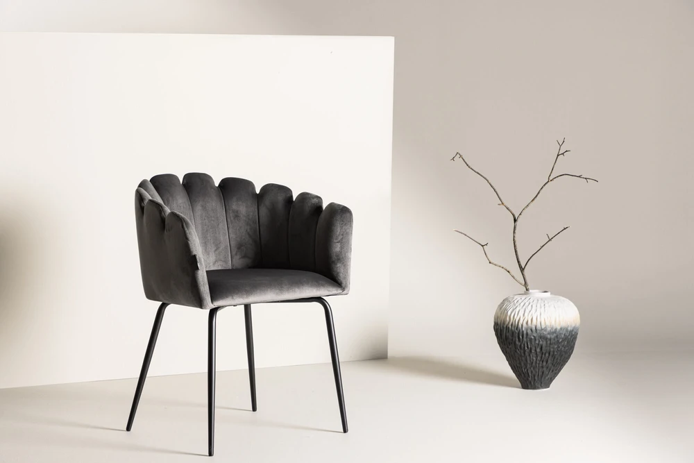 Venture Design Kėdė su rankenomis, Limhamn, 54x61x76.56 cm, Pilka