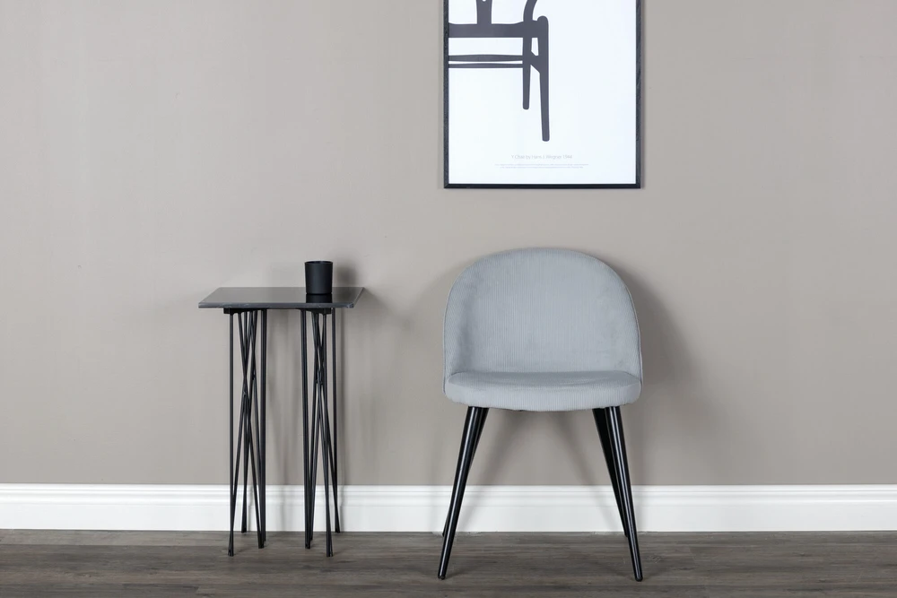 Venture Design Kėdė, švelnus matinis 2 vnt., 57x50x76.5 cm, šviesiai pilka