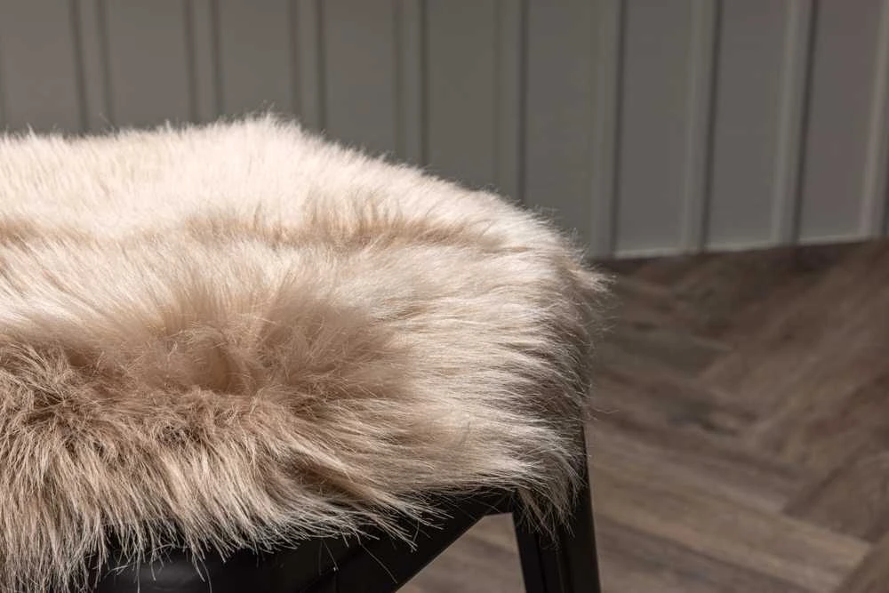 Venture Design Kėdės pagalvė, Katy poliesteris dirbtinė kailio imitacija, 34 cm, ruda