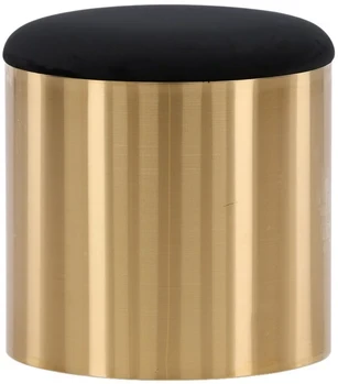 Venture Design Kėdutė, Pufas, ø45, Juoda