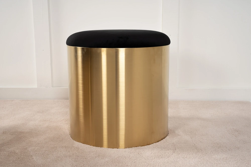 Venture Design Kėdutė, Pufas, ø45, Juoda