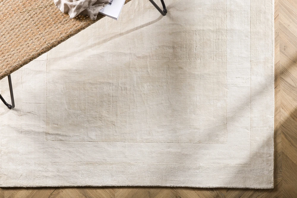 Venture Design Kilimas, Boston Viskoze, 230x160 cm, Balta