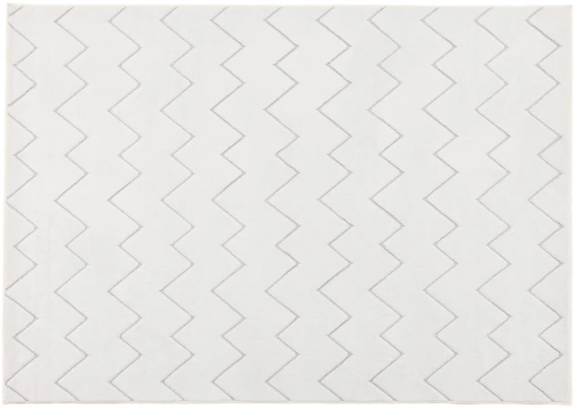Venture Design Kilimas, Fia poliesterinis plaukotas, 290x200 cm, Balta