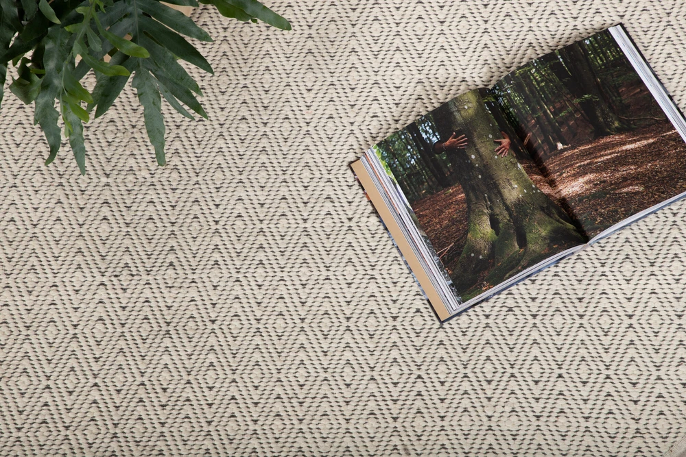 Venture Design Kilimas, Julana vilna, ø200 cm, Bežis