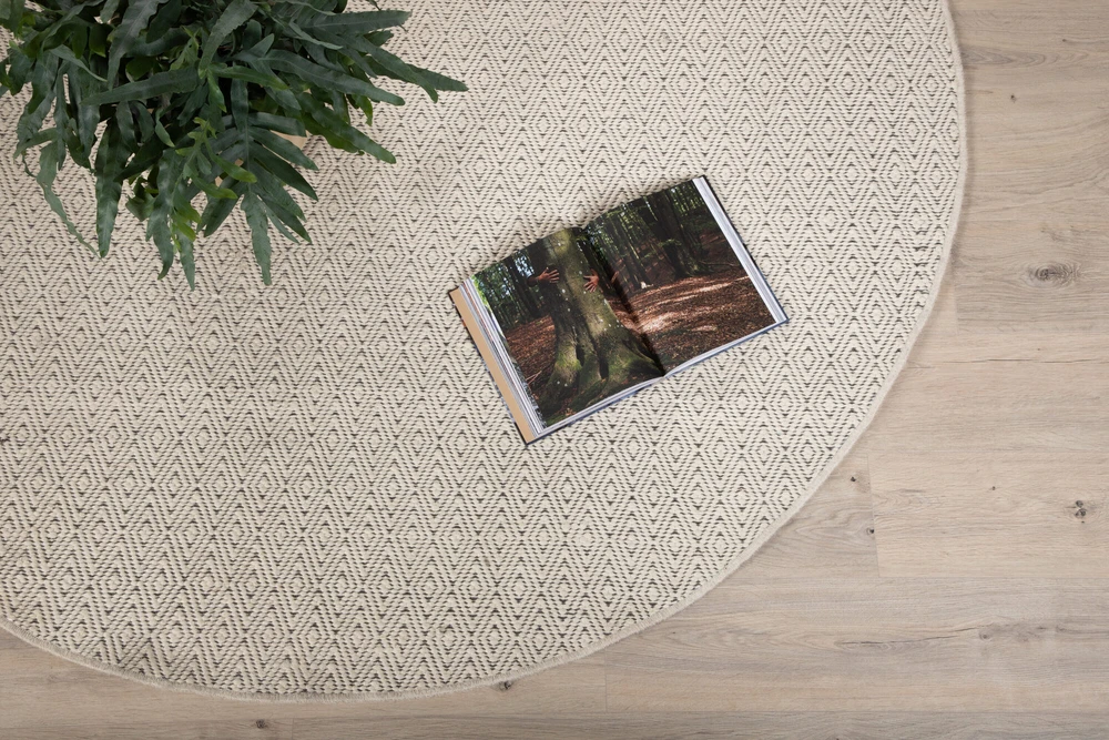 Venture Design Kilimas, Julana vilna, ø200 cm, Bežis