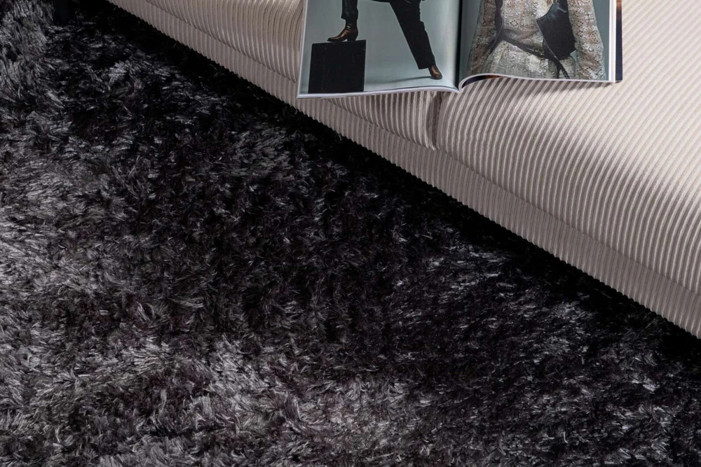 Venture Design Kilimas, Natta poliesteris, 290x200 cm, Tamsiai pilkas