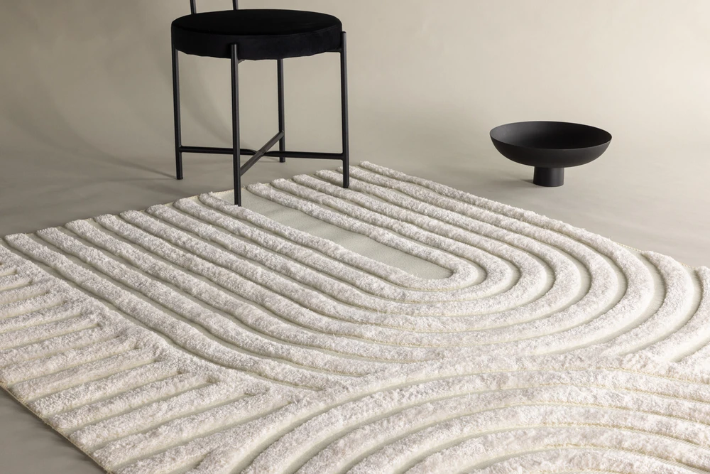Venture Design Kilimas, Nikita, 230x160 cm, Balta