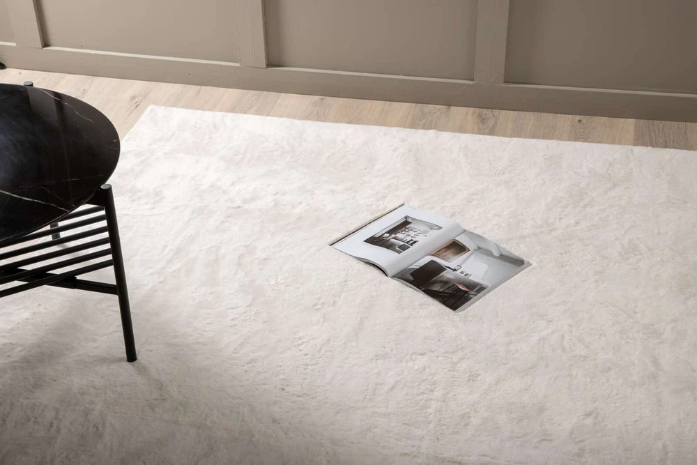 Venture Design Kilimas, Nina poliesteris, 200x300 cm, Balta
