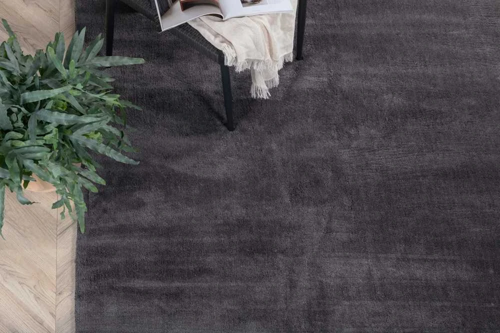 Venture Design Kilimas, Undra iš viskozės, 170x240 cm, Tamsiai pilkas