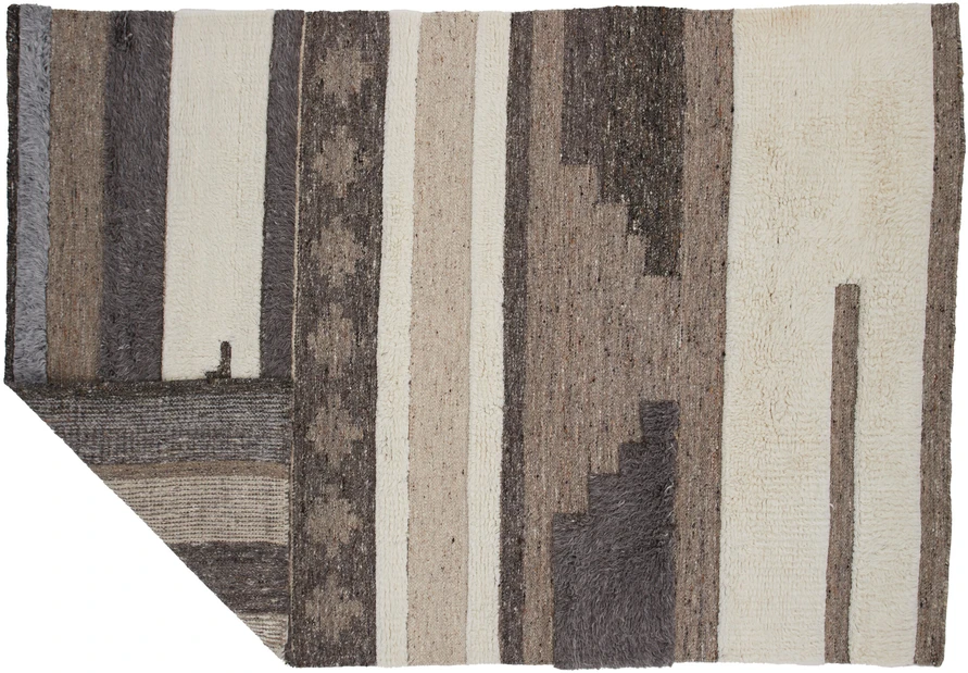 Venture Design Kilimas, Vincent mišra vilna, 230x160 cm, Balta