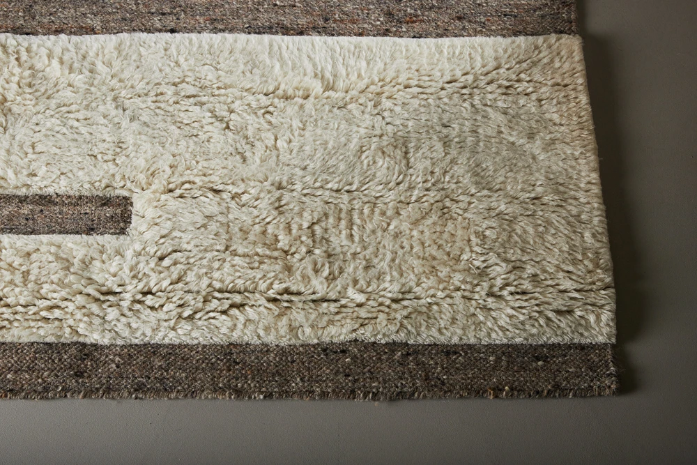 Venture Design Kilimas, Vincent mišra vilna, 230x160 cm, Balta