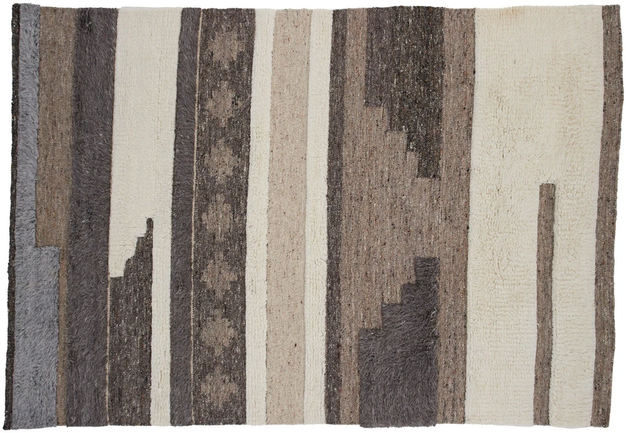 Venture Design Kilimas, Vincent mišra vilna, 230x160 cm, Balta