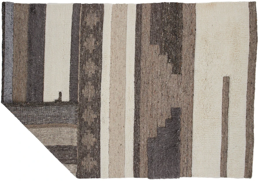 Venture Design Kilimas, Vincent mišra vilna, 230x160 cm, Balta