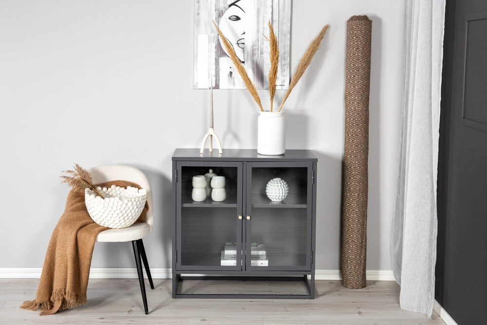 Venture Design Knygų dėklas, Bakal, 85x40x85 cm, Pilka