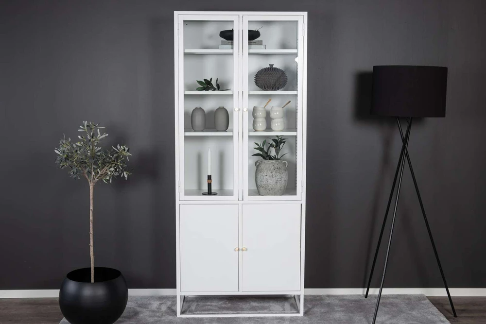 Venture Design Knygų lentyna, Bakal, 80x190 cm, Balta