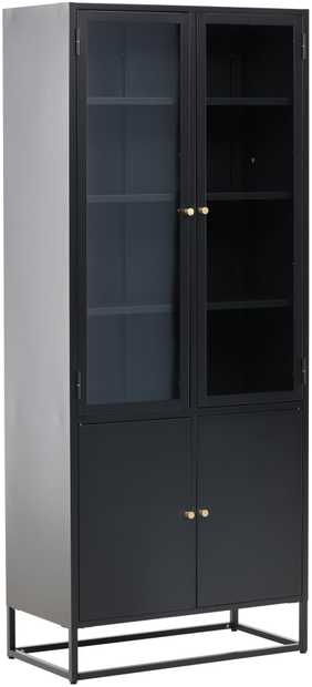 Venture Design Knygų lentyna, Bakal, 80x40.5x190 cm, Juoda