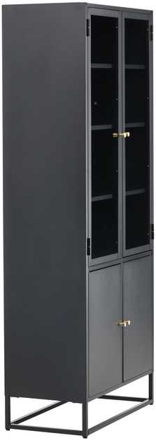 Venture Design Knygų lentyna, Bakal, 80x40.5x190 cm, Juoda