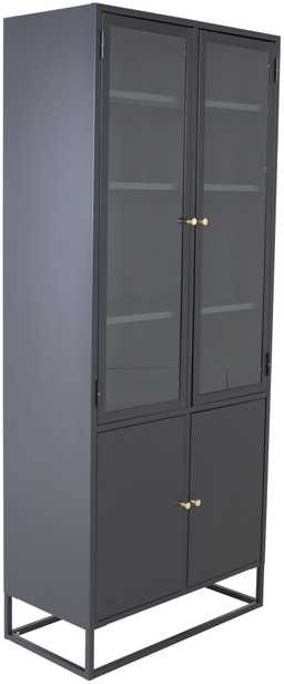 Venture Design Knygų lentyna, Bakal, 80x40.5x190 cm, Juoda