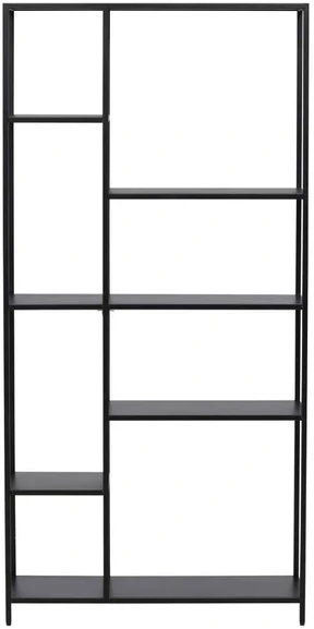 Venture Design Knygų lentyna El Alto, 80x164 cm, juoda