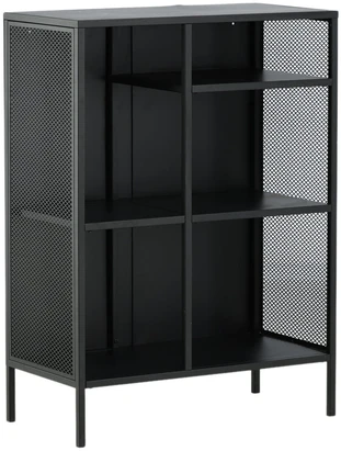 Venture Design Knygų lentyna, Misha, 80x40x110 cm, Juoda